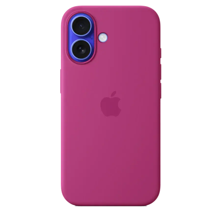 Чохол Apple iPhone 16 Silicone Case with MagSafe Lux Copy - Fuchsia