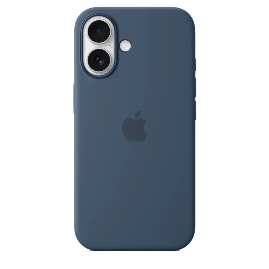 Чохол Apple iPhone 16 Silicone Case with MagSafe Lux Copy - Denim