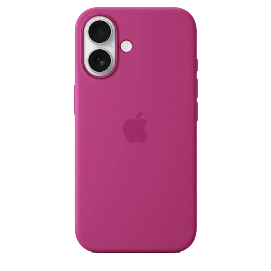 Чохол Apple iPhone 16 Silicone Case with MagSafe Lux Copy - Fuchsia