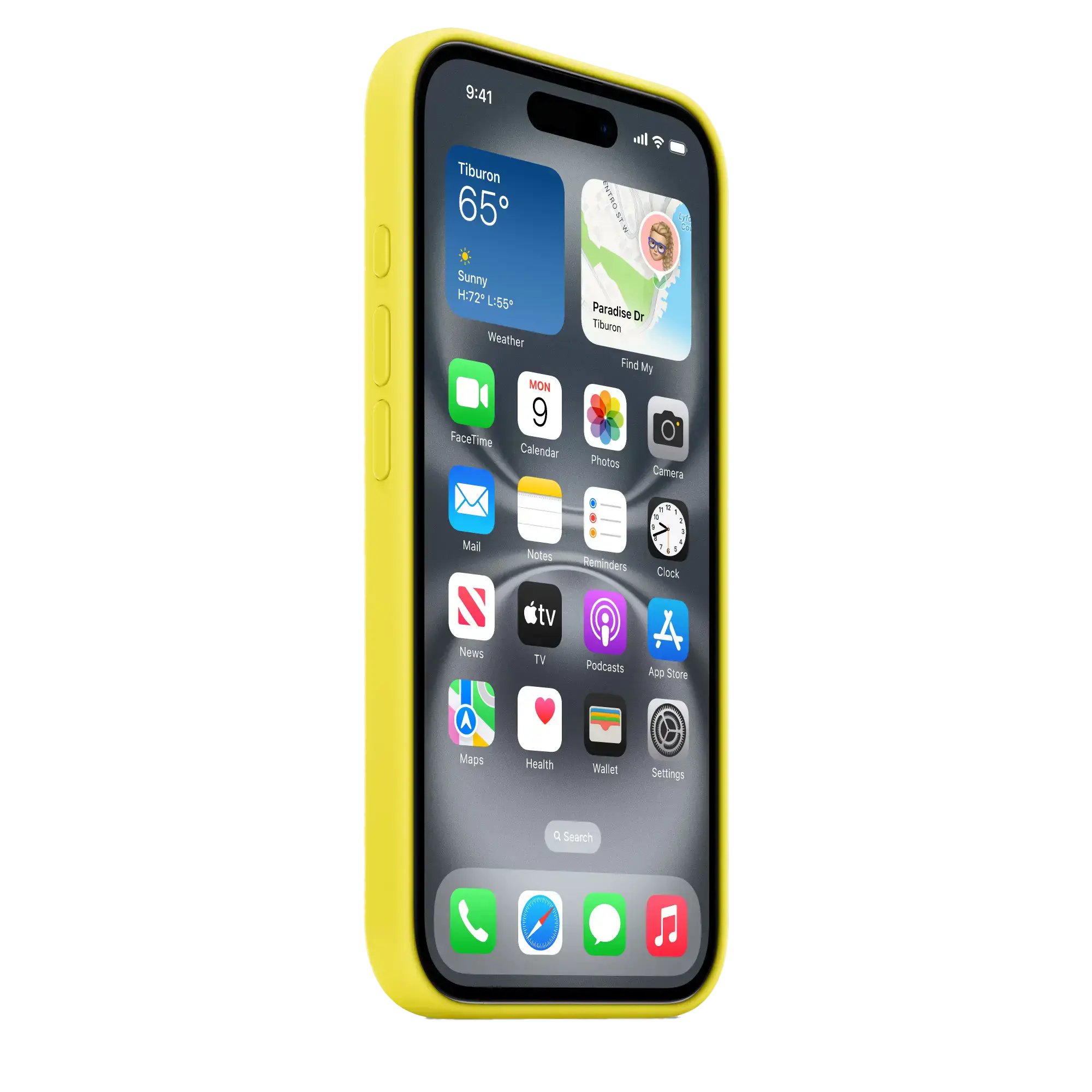 Чехол Apple iPhone 16 Silicone Case with MagSafe Lux Copy - Star Fruit