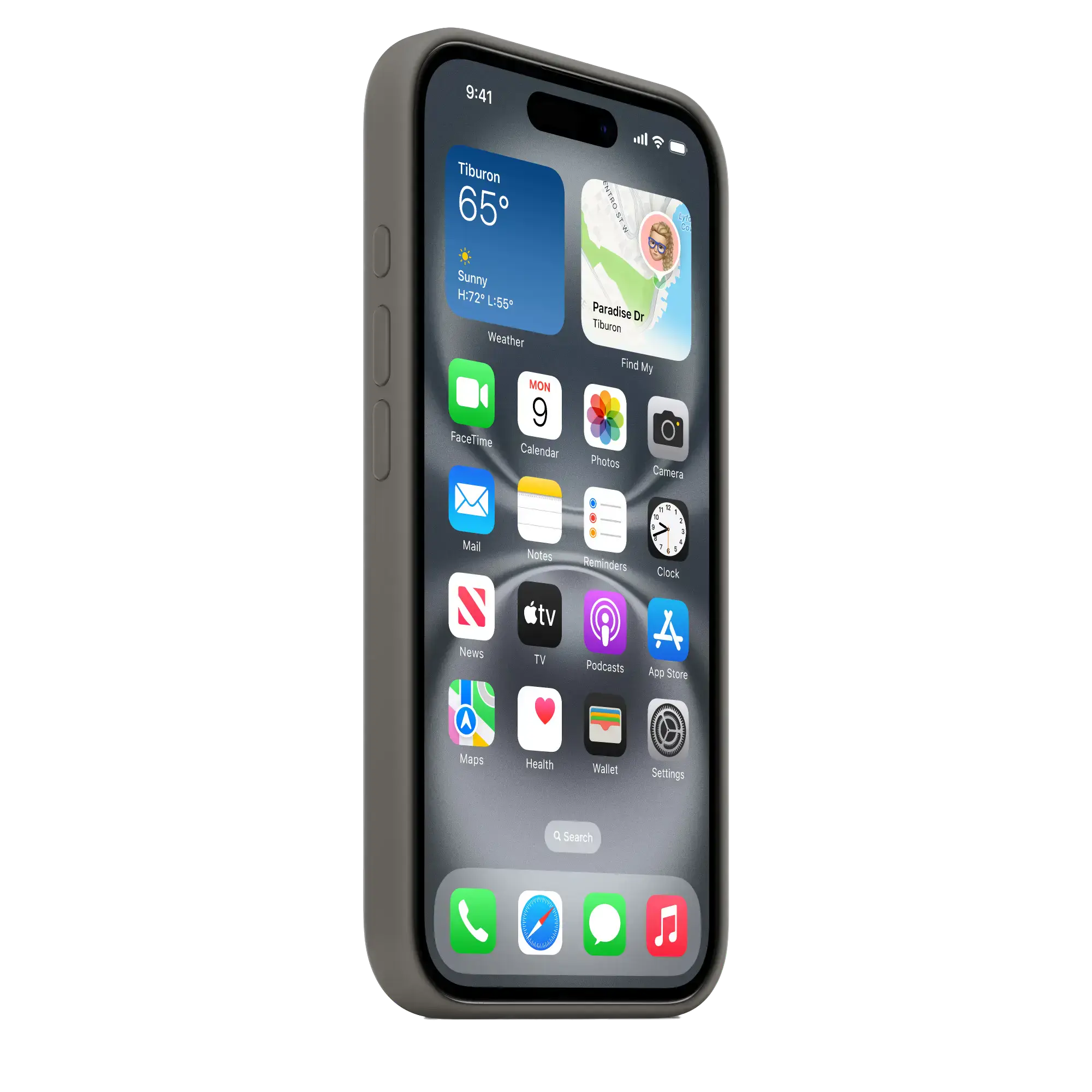 Чохол Apple iPhone 16 Silicone Case with MagSafe Lux Copy - Stone Gray