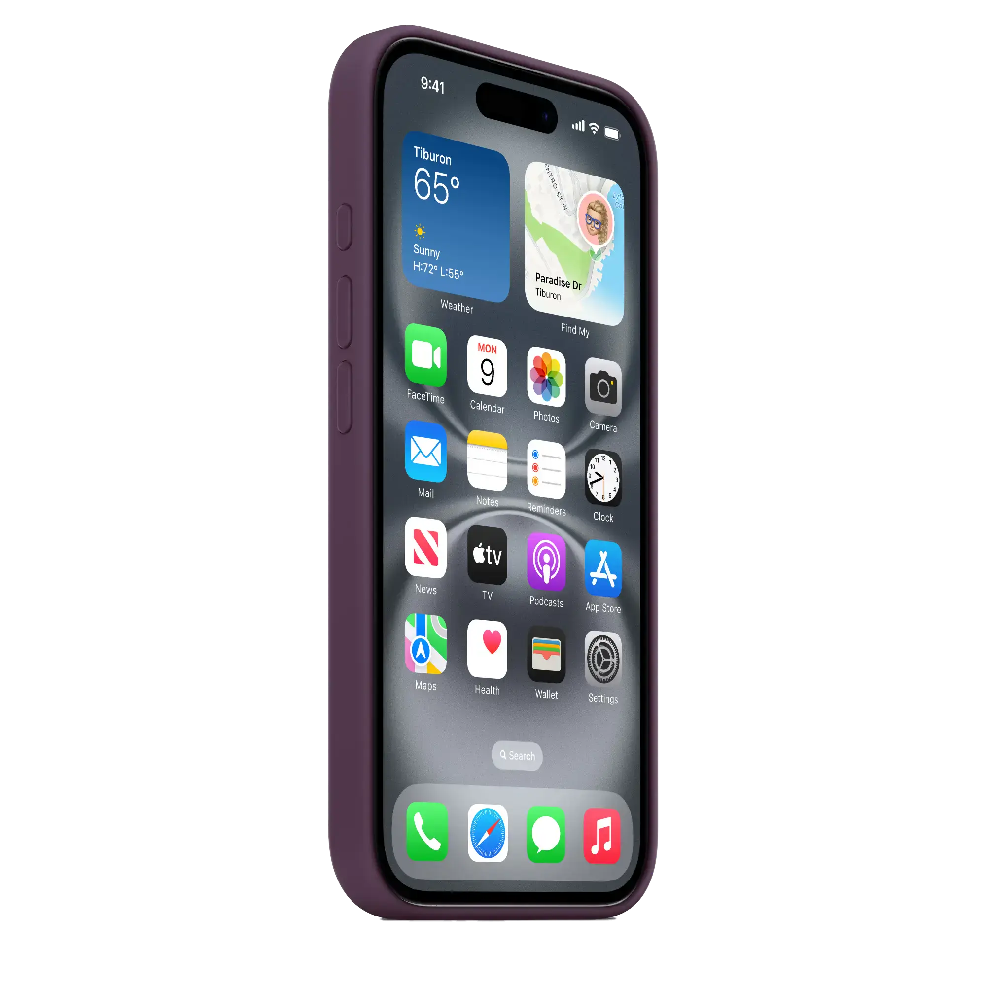 Чохол Apple iPhone 16 Silicone Case with MagSafe - Plum (MYY43)