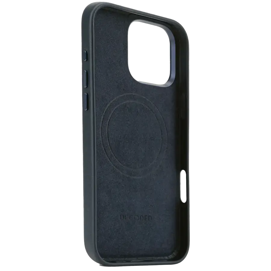 Чохол DECODED Leather Case for iPhone 16 Pro Max - Navy Blue (D25IPO16PMBC1NY)