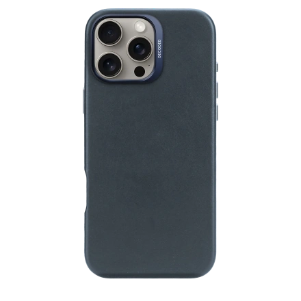 Чохол DECODED Leather Case for iPhone 16 Pro - Navy Blue (D25IPO16PBC1NY)