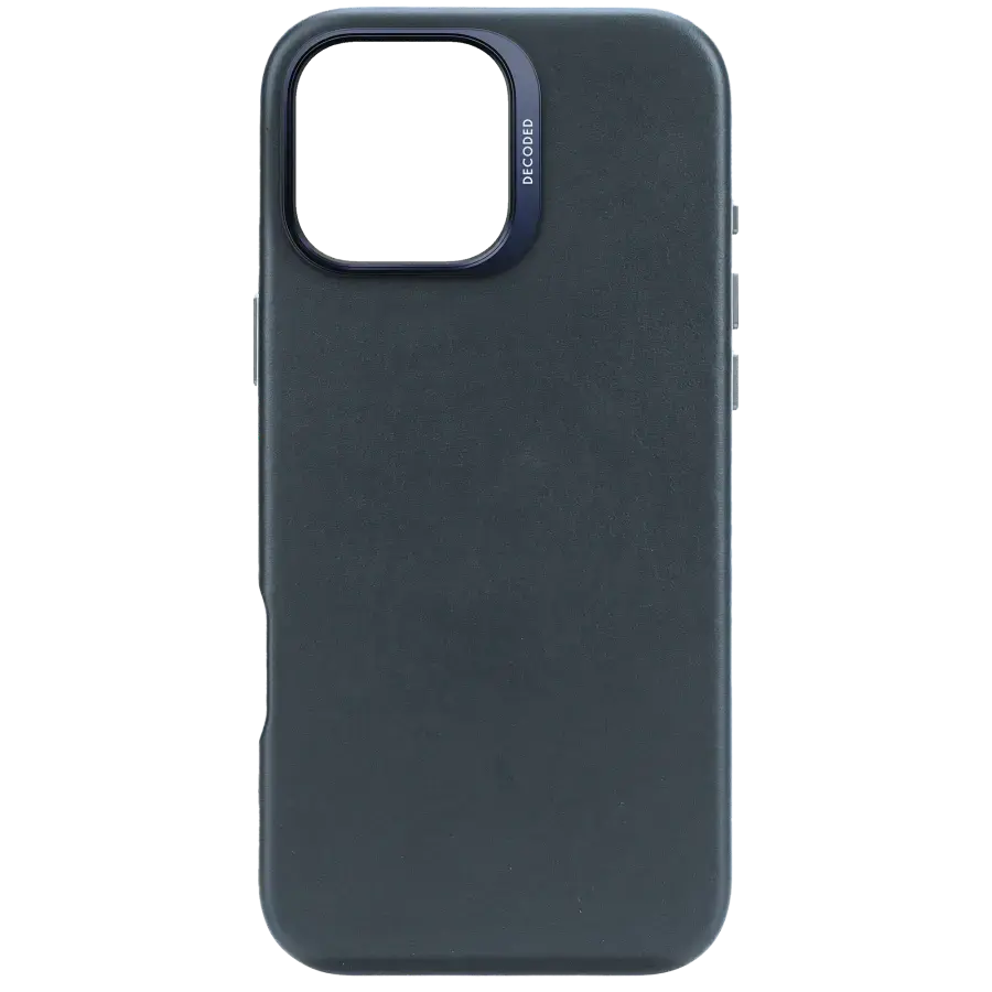 Чохол DECODED Leather Case for iPhone 16 Pro - Navy Blue (D25IPO16PBC1NY)