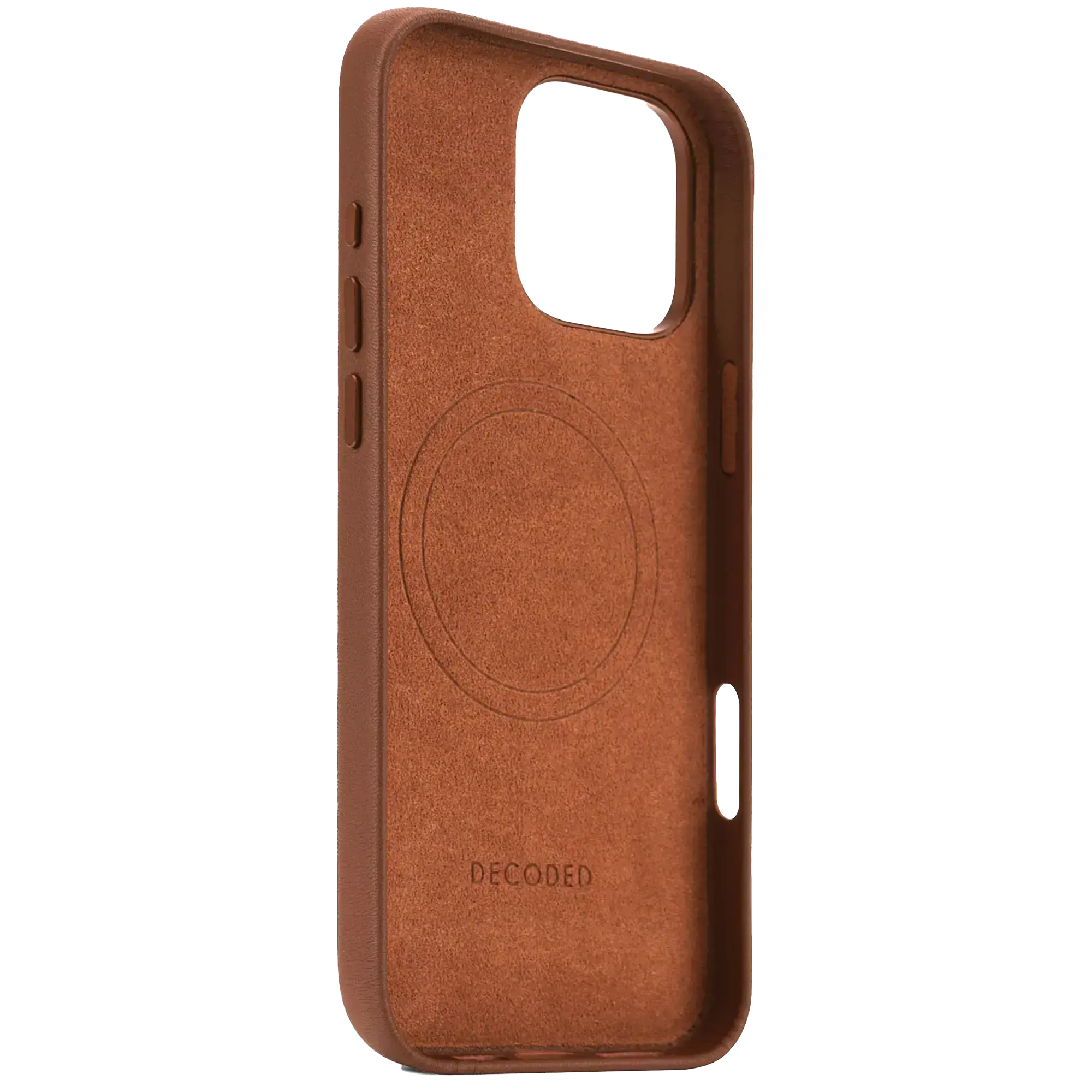 Чехол DECODED Leather Case for iPhone 16 Pro - Tan Brown (D25IPO16PBC1TN)