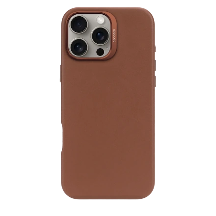 Чохол DECODED Leather Case for iPhone 16 Pro Max - Tan Brown (D25IPO16PMBC1TN)