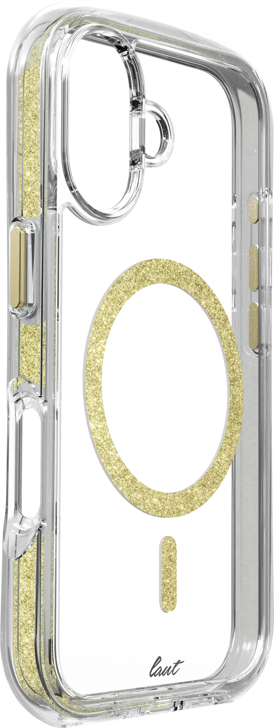 Чохол LAUT AERO SPARKLE case with MagSafe for iPhone 16 - Crystal Gold (L_IP24A_AS_GD)