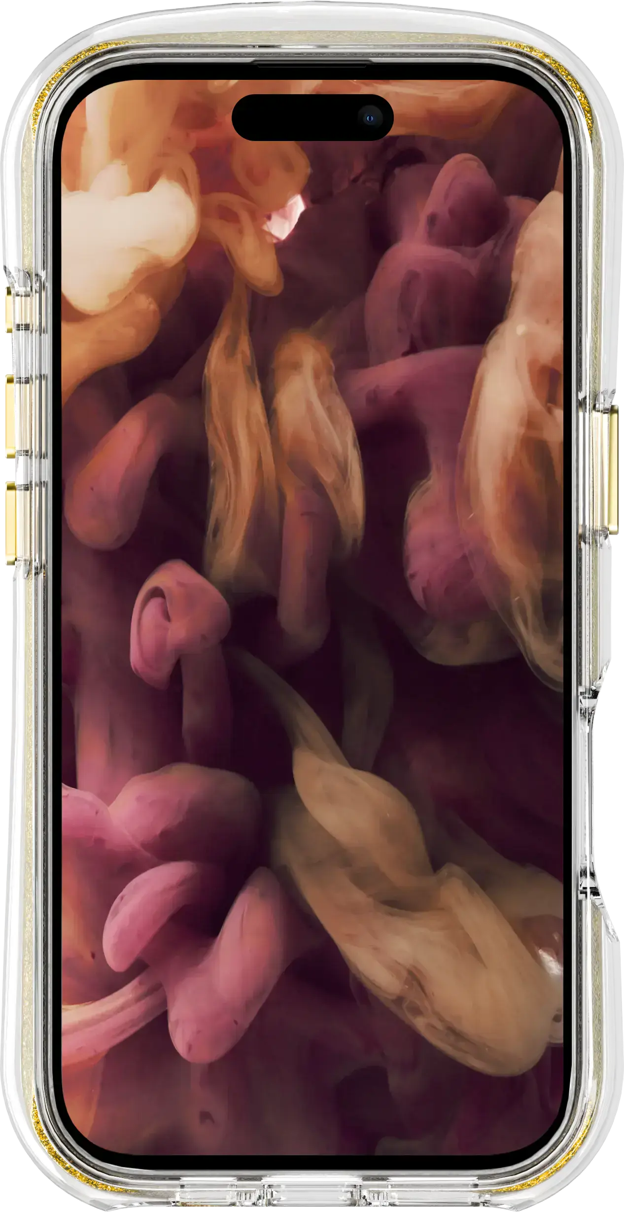 Чехол LAUT AERO SPARKLE case with MagSafe for iPhone 16 - Crystal Gold (L_IP24A_AS_GD)