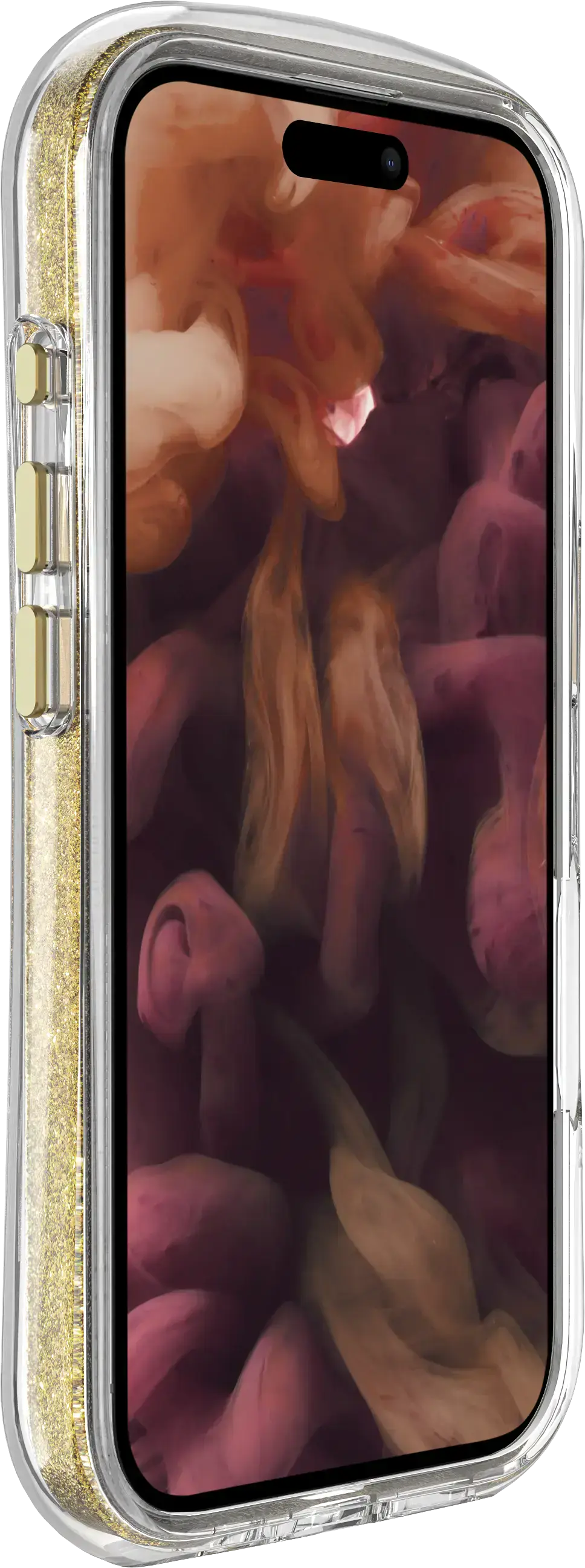 Чехол LAUT AERO SPARKLE case with MagSafe for iPhone 16 - Crystal Gold (L_IP24A_AS_GD)