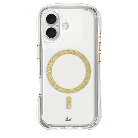 Чохол LAUT AERO SPARKLE case with MagSafe for iPhone 16 Plus - Crystal Gold (L_IP24C_AS_GD)