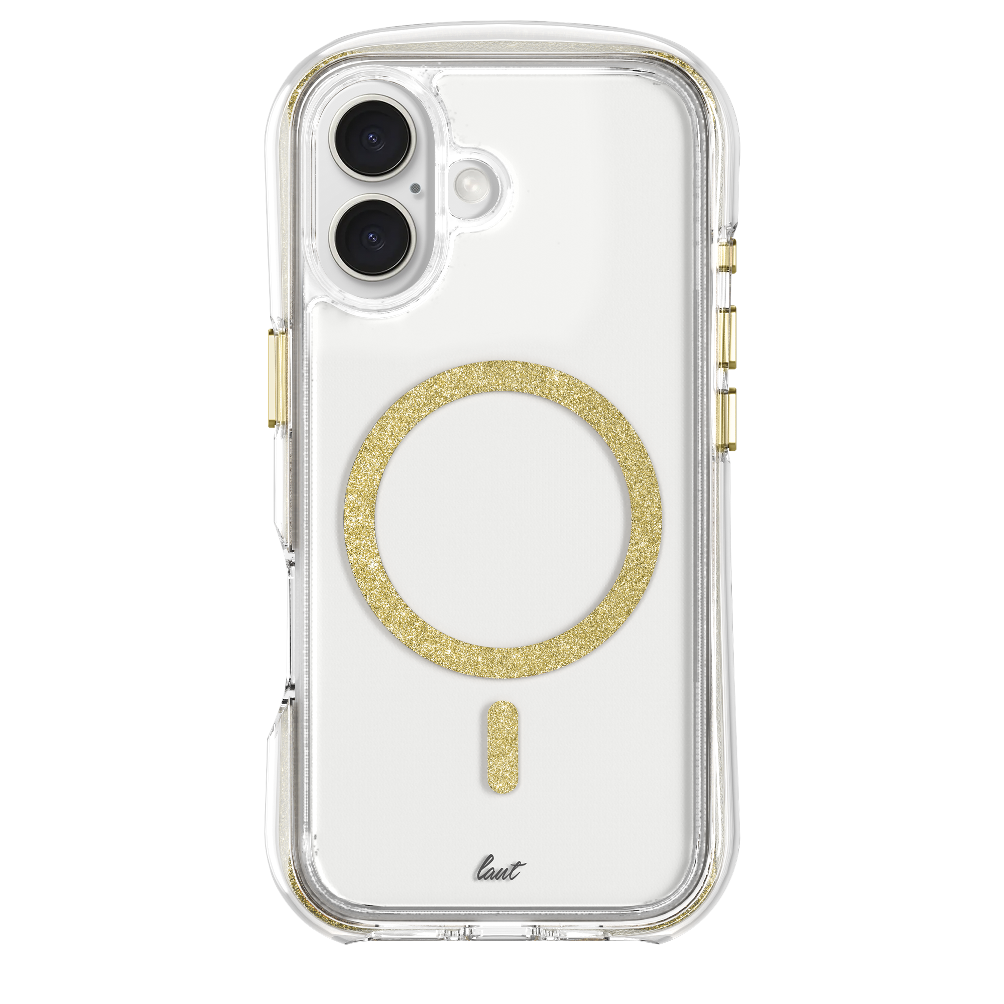 Чохол LAUT AERO SPARKLE case with MagSafe for iPhone 16 Plus - Crystal Gold (L_IP24C_AS_GD)