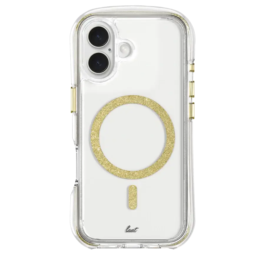 Чохол LAUT AERO SPARKLE case with MagSafe for iPhone 16 Plus - Crystal Gold (L_IP24C_AS_GD)