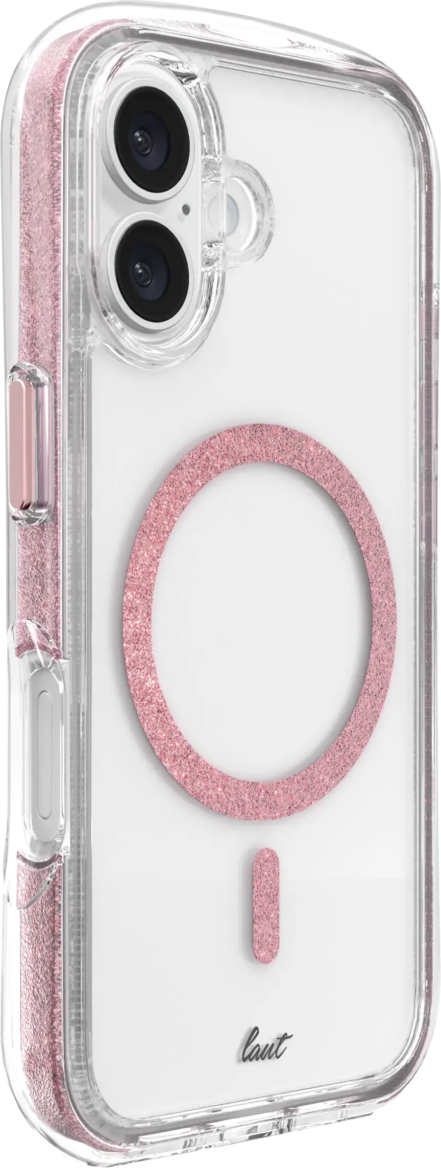 Чохол LAUT AERO SPARKLE case with MagSafe for iPhone 16 - Crystal Pink (L_IP24A_AS_P)