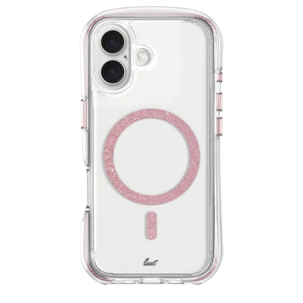 Чохол LAUT AERO SPARKLE case with MagSafe for iPhone 16 Plus -  Crystal Pink (L_IP24C_AS_P)