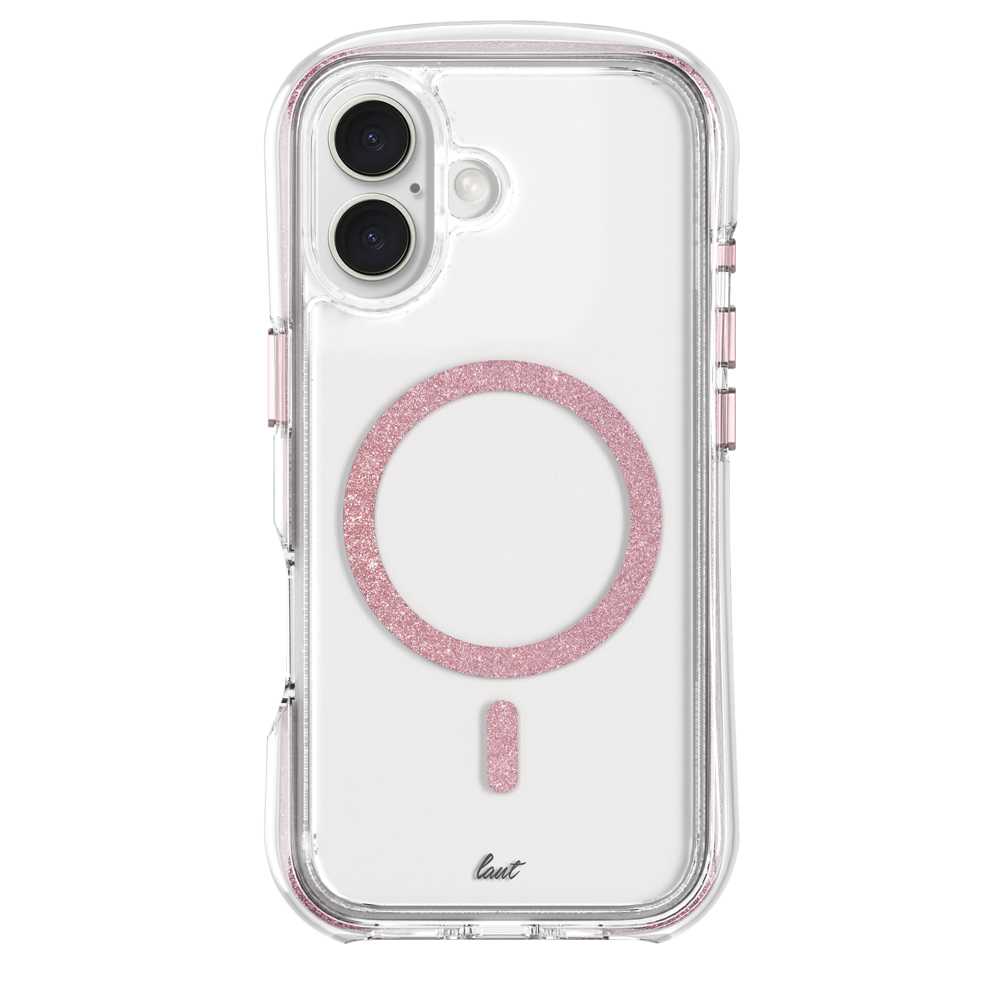 Чехол LAUT AERO SPARKLE case with MagSafe for iPhone 16 Plus -  Crystal Pink (L_IP24C_AS_P)