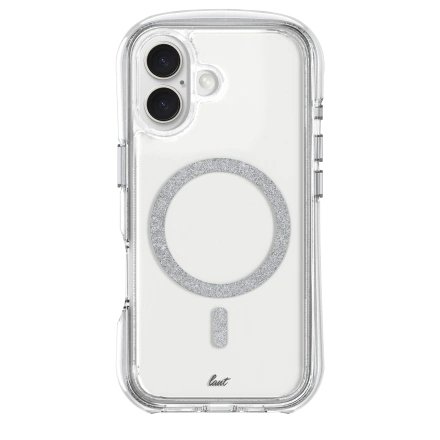 Чохол LAUT AERO SPARKLE case with MagSafe for iPhone 16 Plus - Crystal Silver (L_IP24C_AS_SL)