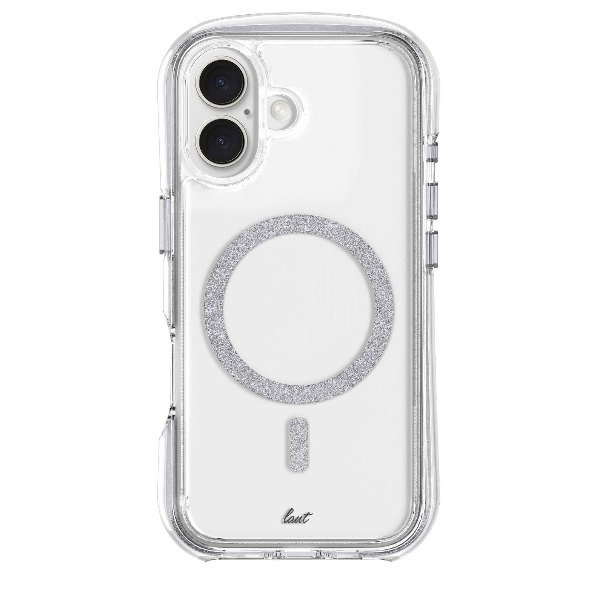 Чохол LAUT AERO SPARKLE case with MagSafe for iPhone 16 Plus - Crystal Silver (L_IP24C_AS_SL)