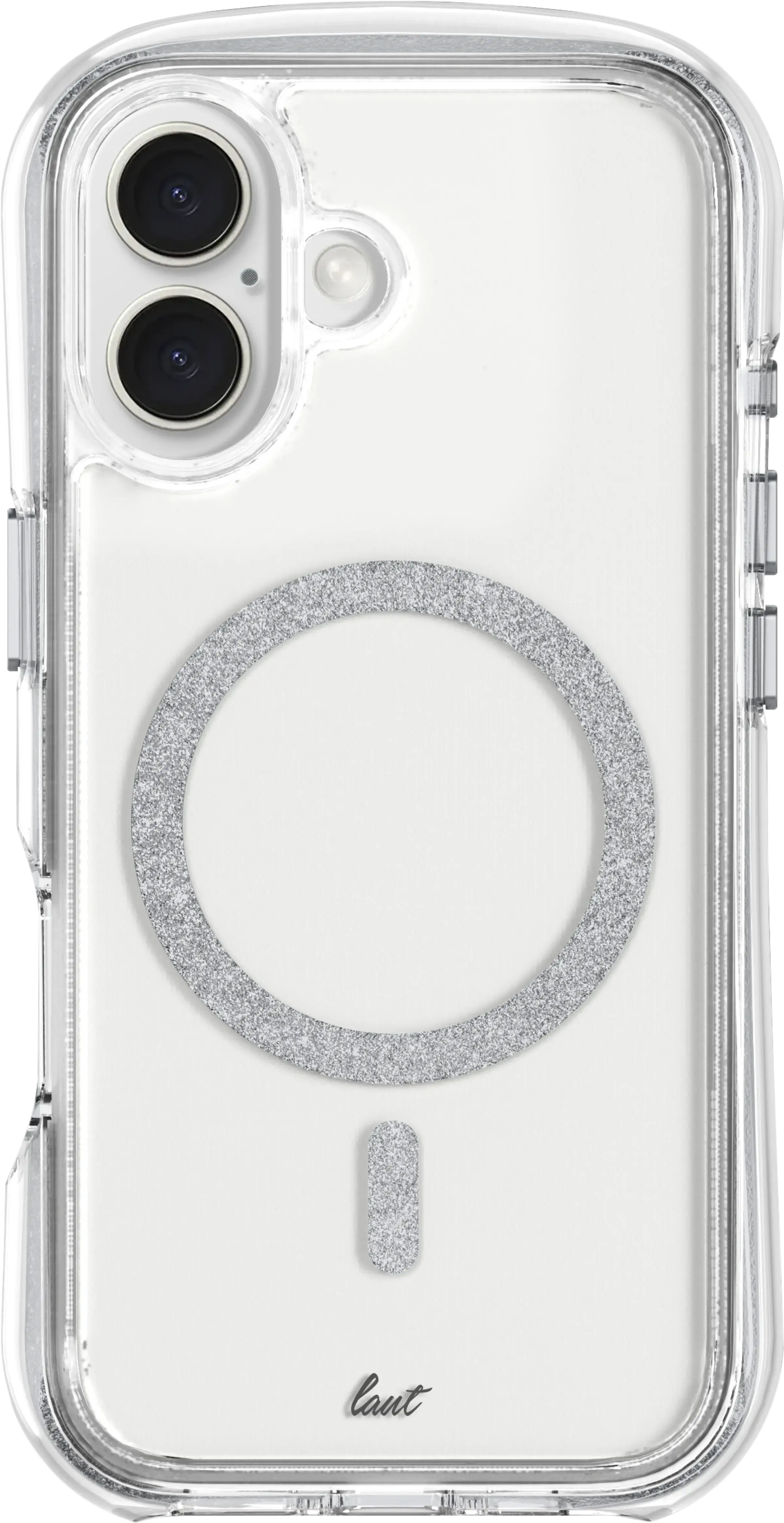 Чохол LAUT AERO SPARKLE case with MagSafe for iPhone 16 Plus - Crystal Silver (L_IP24C_AS_SL)