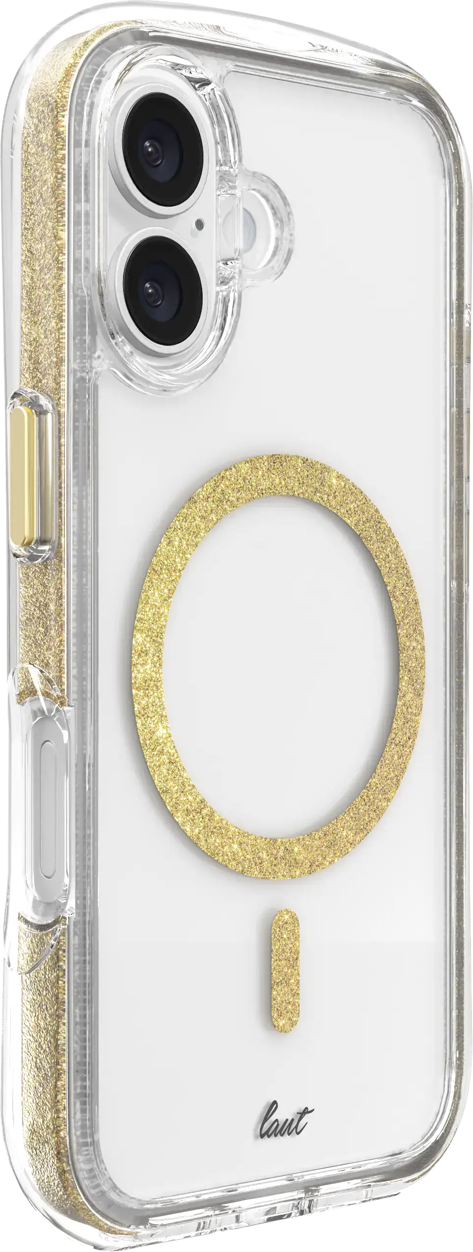 Чохол LAUT AERO SPARKLE case with MagSafe for iPhone 16 Plus - Crystal Gold (L_IP24C_AS_GD)