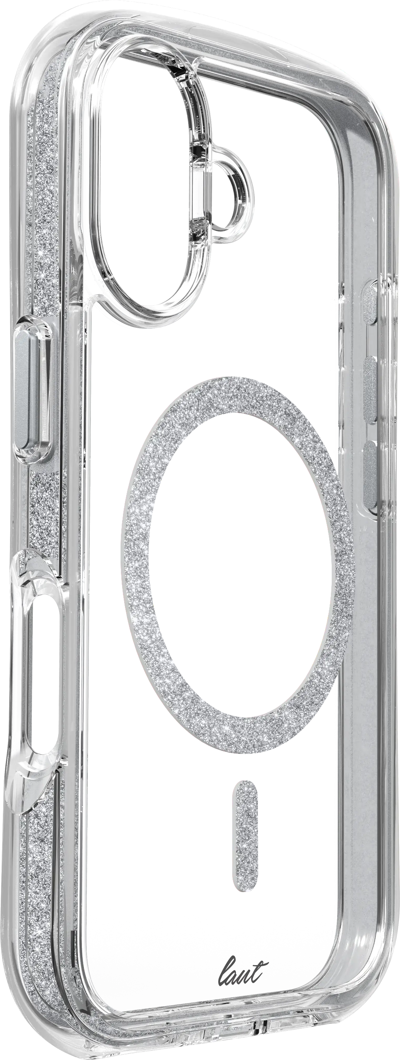 Чохол LAUT AERO SPARKLE case with MagSafe for iPhone 16 Plus - Crystal Silver (L_IP24C_AS_SL)