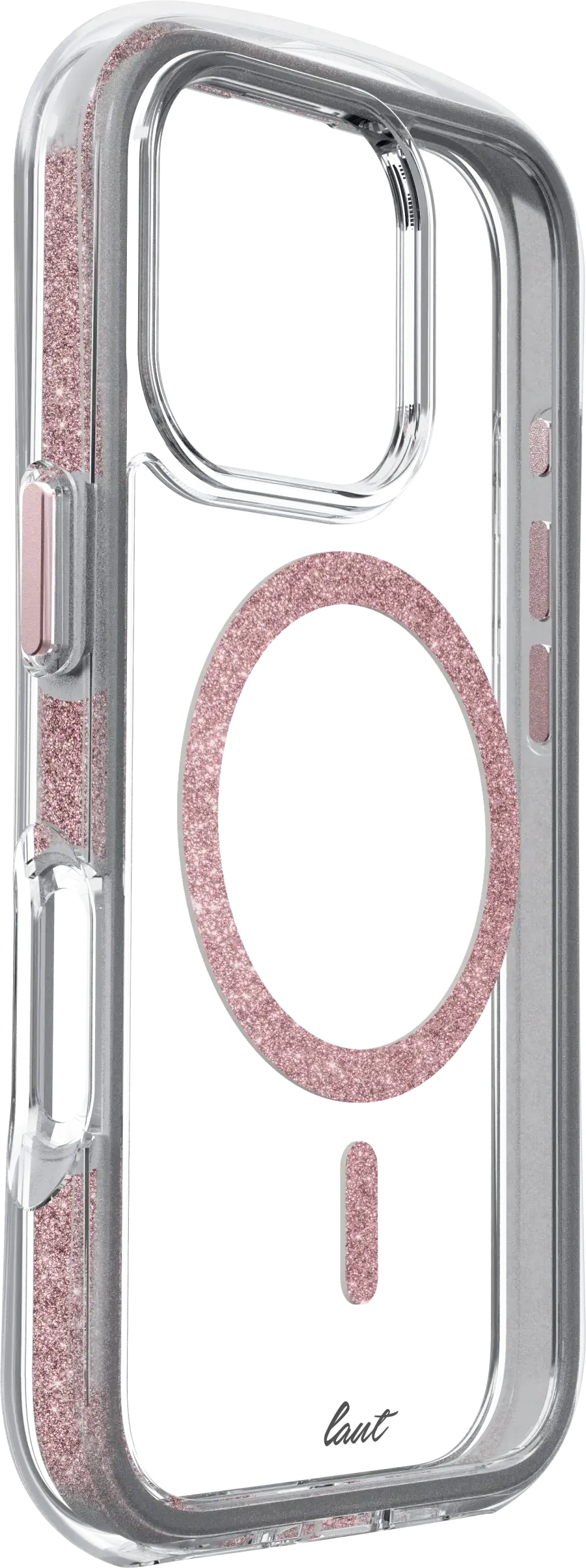 Чехол LAUT AERO SPARKLE case with MagSafe for iPhone 16 Pro - Crystal Pink (L_IP24B_AS_P)