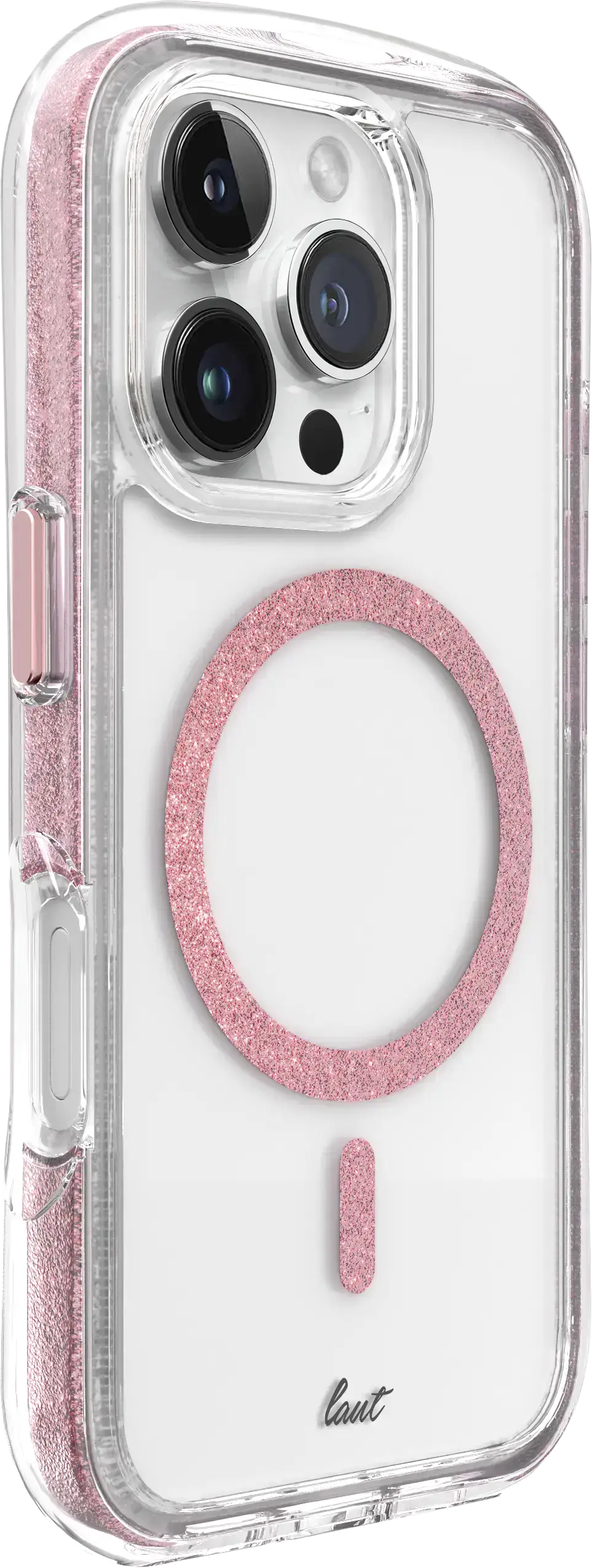 Чехол LAUT AERO SPARKLE case with MagSafe for iPhone 16 Pro - Crystal Pink (L_IP24B_AS_P)