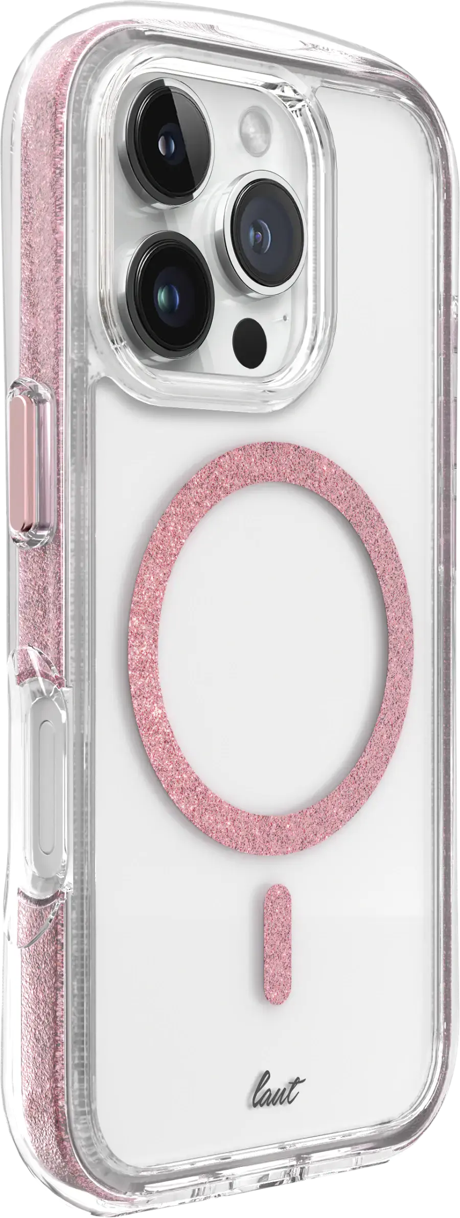 Чехол LAUT AERO SPARKLE case with MagSafe for iPhone 16 Pro - Crystal Pink (L_IP24B_AS_P)
