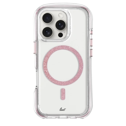 Чохол LAUT AERO SPARKLE case with MagSafe for iPhone 16 Pro - Crystal Pink (L_IP24B_AS_P)