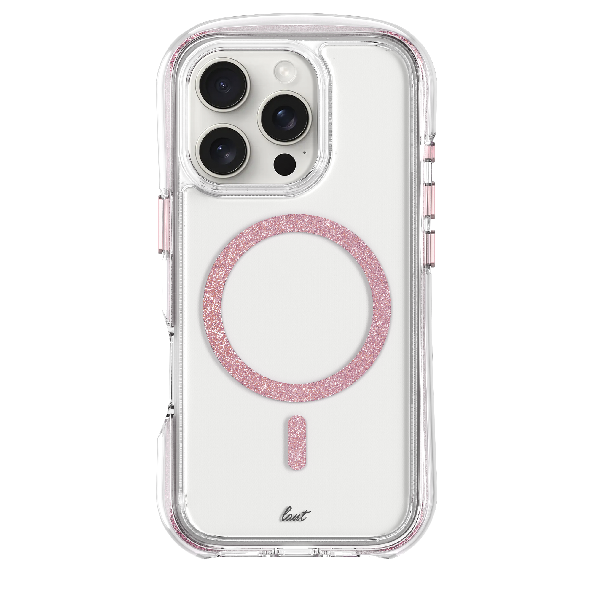 Чохол LAUT AERO SPARKLE case with MagSafe for iPhone 16 Pro - Crystal Pink (L_IP24B_AS_P)