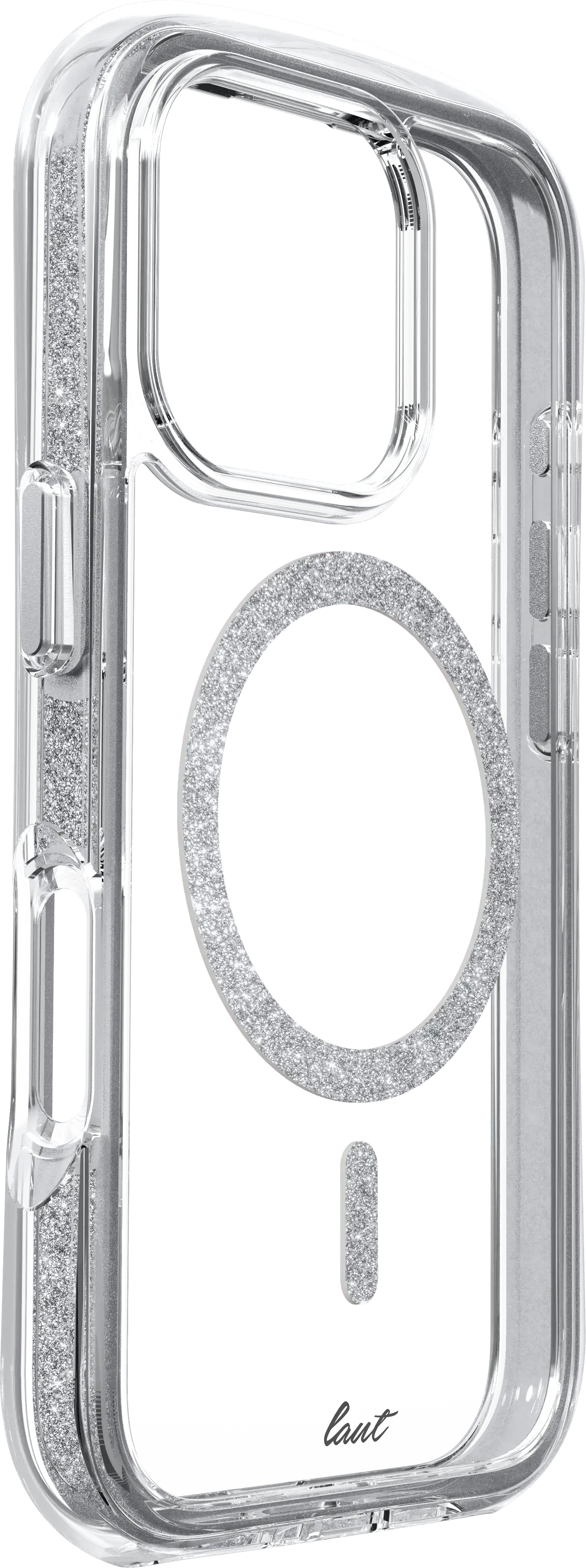 Чохол LAUT AERO SPARKLE case with MagSafe for iPhone 16 Pro - Crystal Silver (L_IP24B_AS_SL)