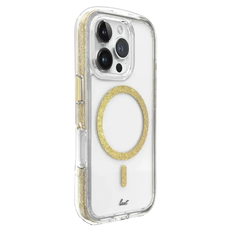 Чохол LAUT AERO SPARKLE case with MagSafe for iPhone 16 Pro Max - Crystal-gold (L_IP24D_AS_GD)