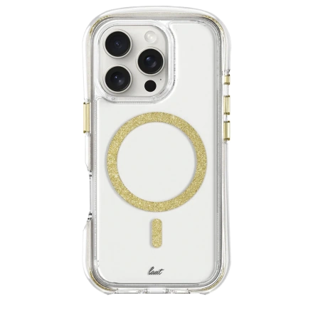 Чохол LAUT AERO SPARKLE case with MagSafe for iPhone 16 Pro - Crystal Gold (L_IP24B_AS_GD)