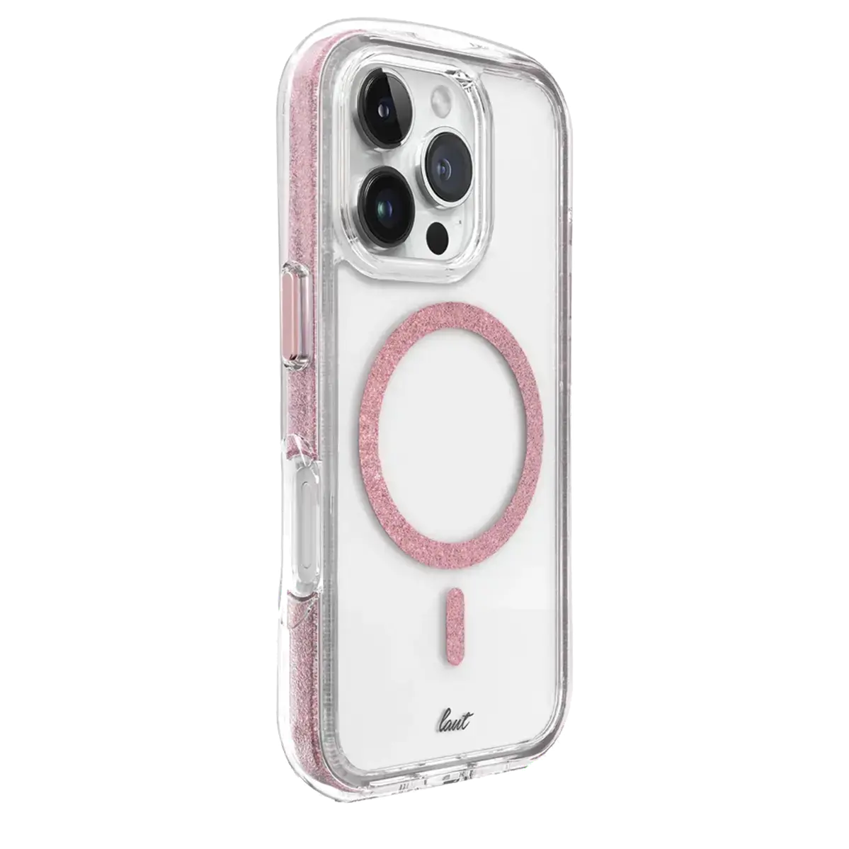 Чохол LAUT AERO SPARKLE case with MagSafe for iPhone 16 Pro Max - Crystal-pink (L_IP24D_AS_P)