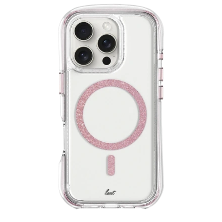 Чохол LAUT AERO SPARKLE case with MagSafe for iPhone 16 Pro Max - Crystal-pink (L_IP24D_AS_P)