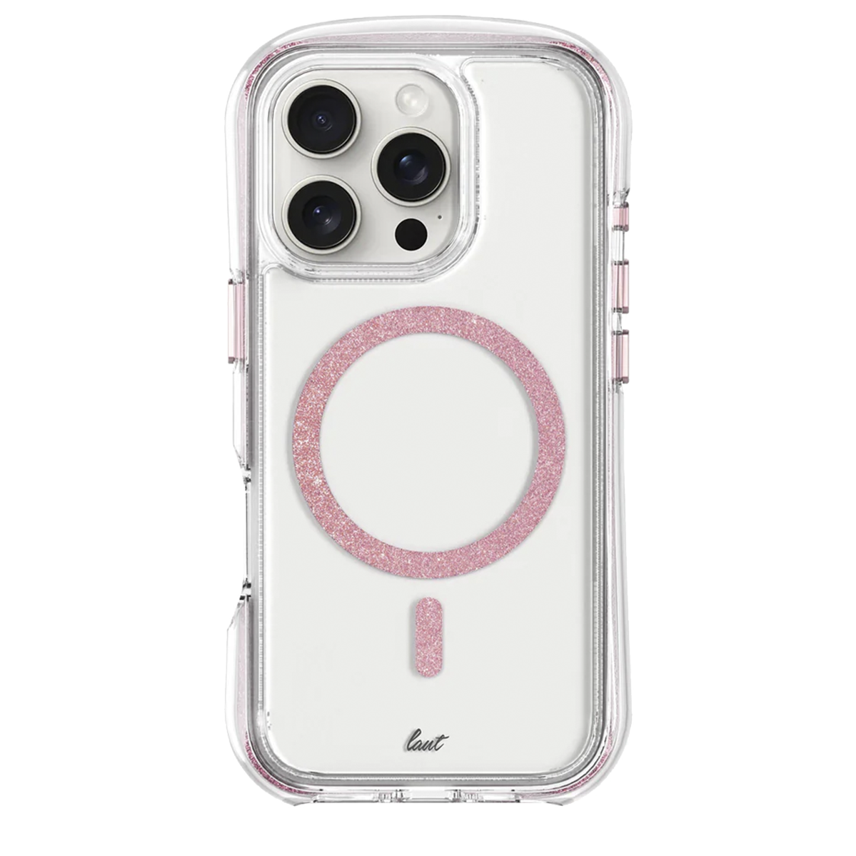 Чохол LAUT AERO SPARKLE case with MagSafe for iPhone 16 Pro Max - Crystal-pink (L_IP24D_AS_P)