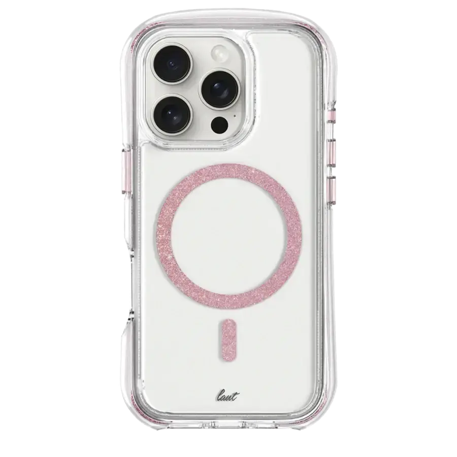 Чехол LAUT AERO SPARKLE case with MagSafe for iPhone 16 Pro Max - Crystal-pink (L_IP24D_AS_P)