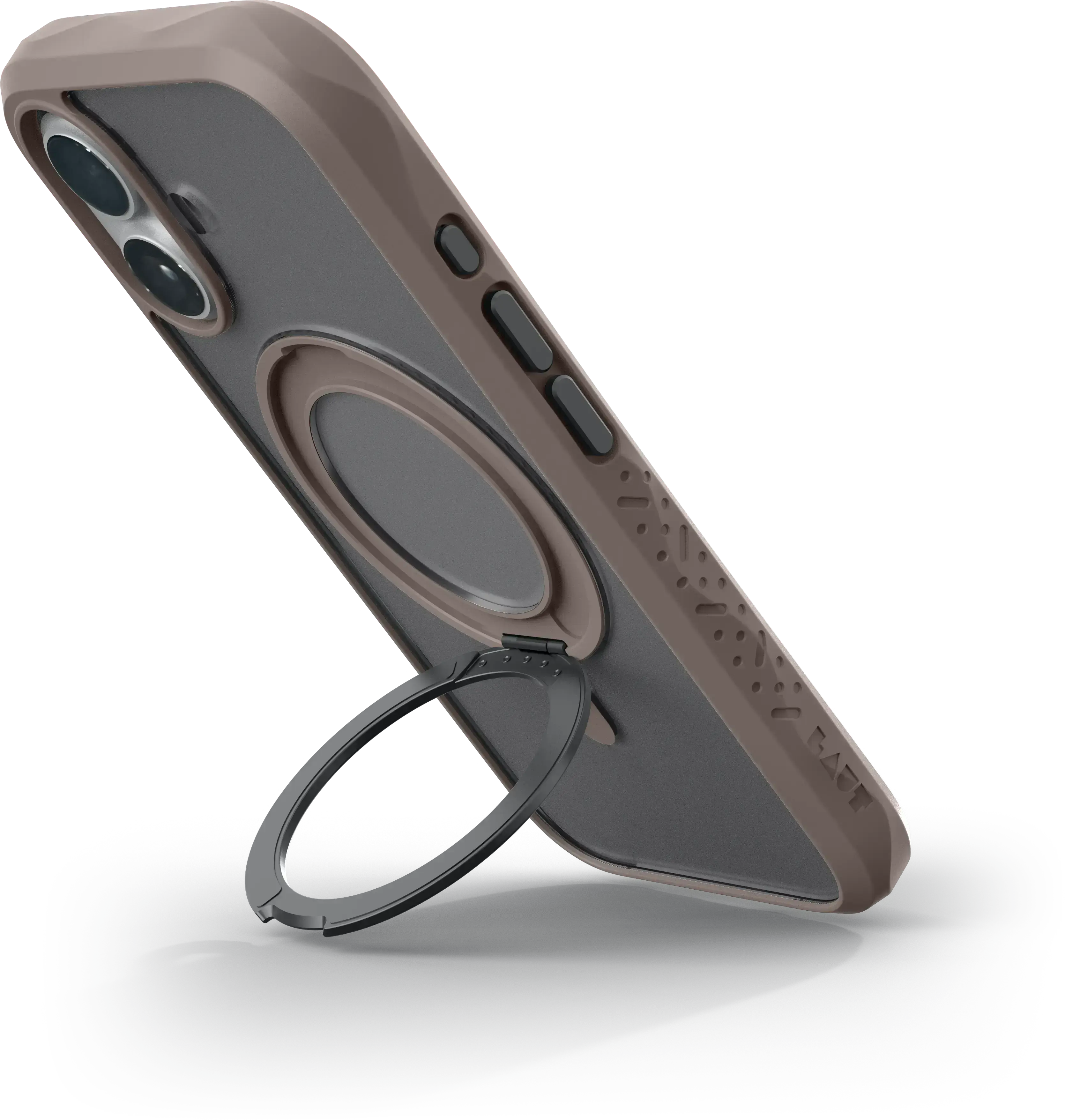 Чехол LAUT CRYSTAL MATTER case with MagSafe for iPhone 16 - Earth Brown (L_IP24A_CM_BR)