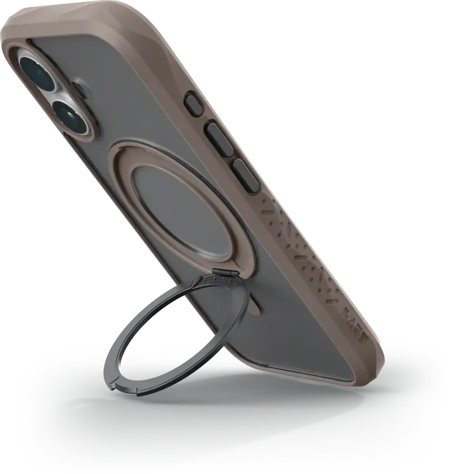 Чехол LAUT CRYSTAL MATTER case with MagSafe for iPhone 16 - Earth Brown (L_IP24A_CM_BR)