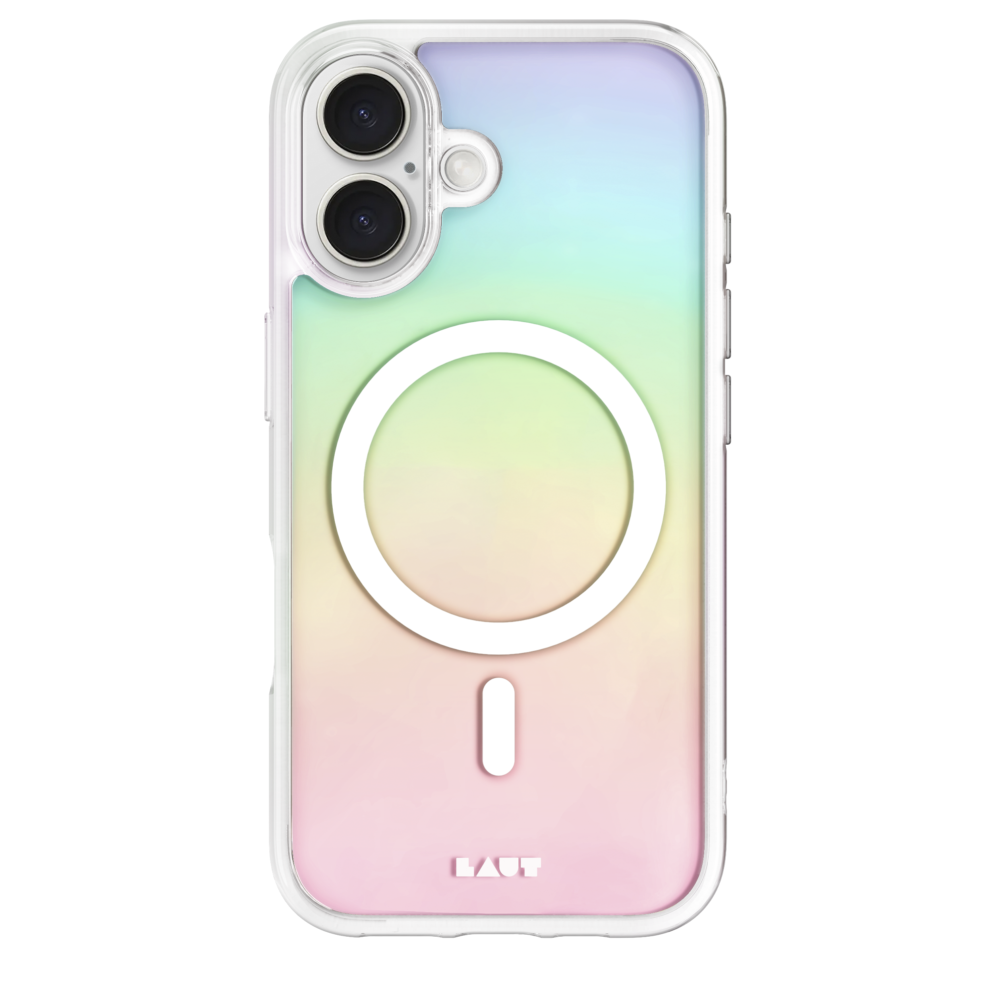 Чехол LAUT HOLO case with MagSafe for iPhone 16 - Pearl (L_IP24A_HO_W)