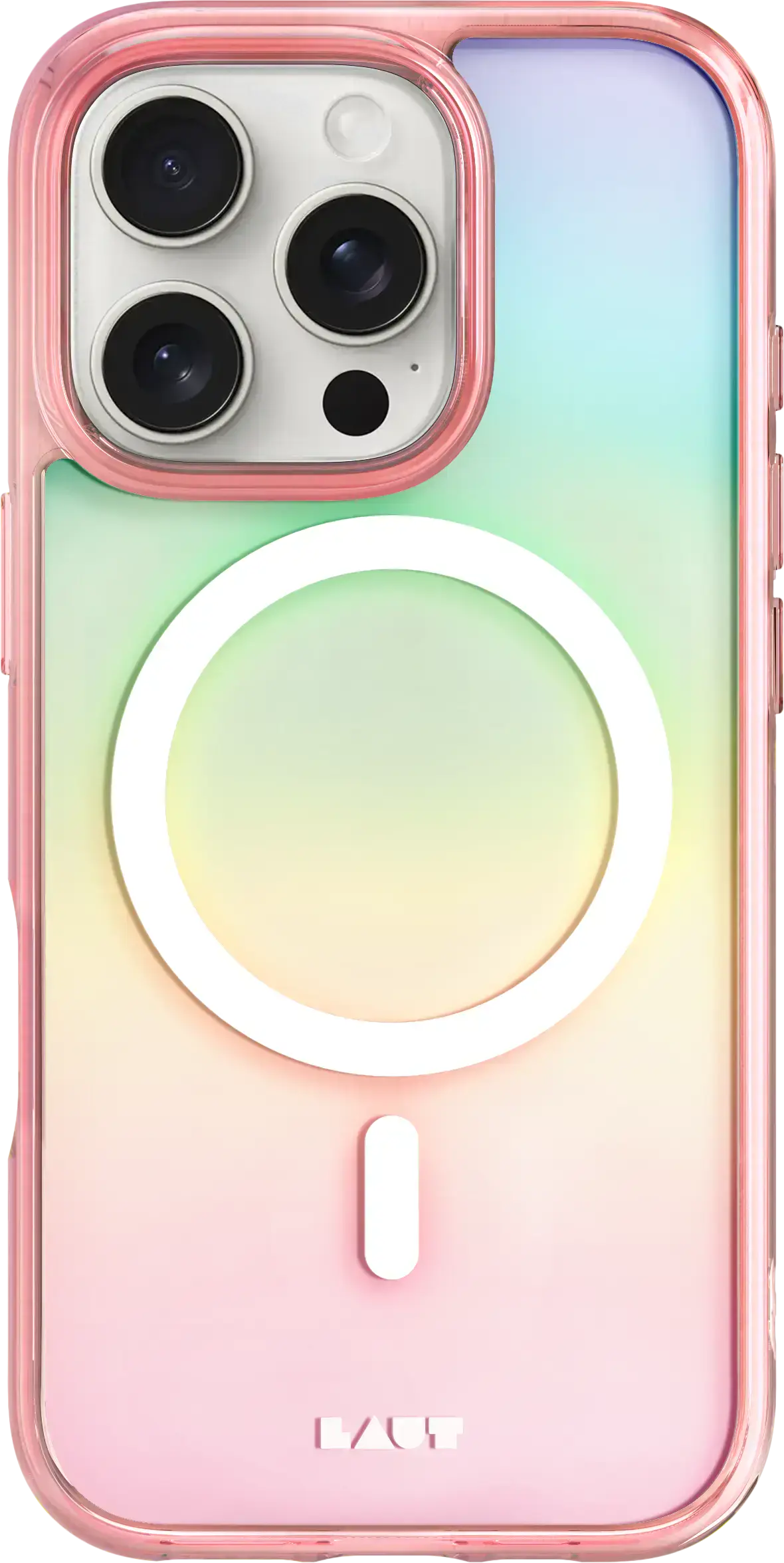 Чехол LAUT HOLO case with MagSafe for iPhone 16 Pro Max - Pink (L_IP24D_HO_P)