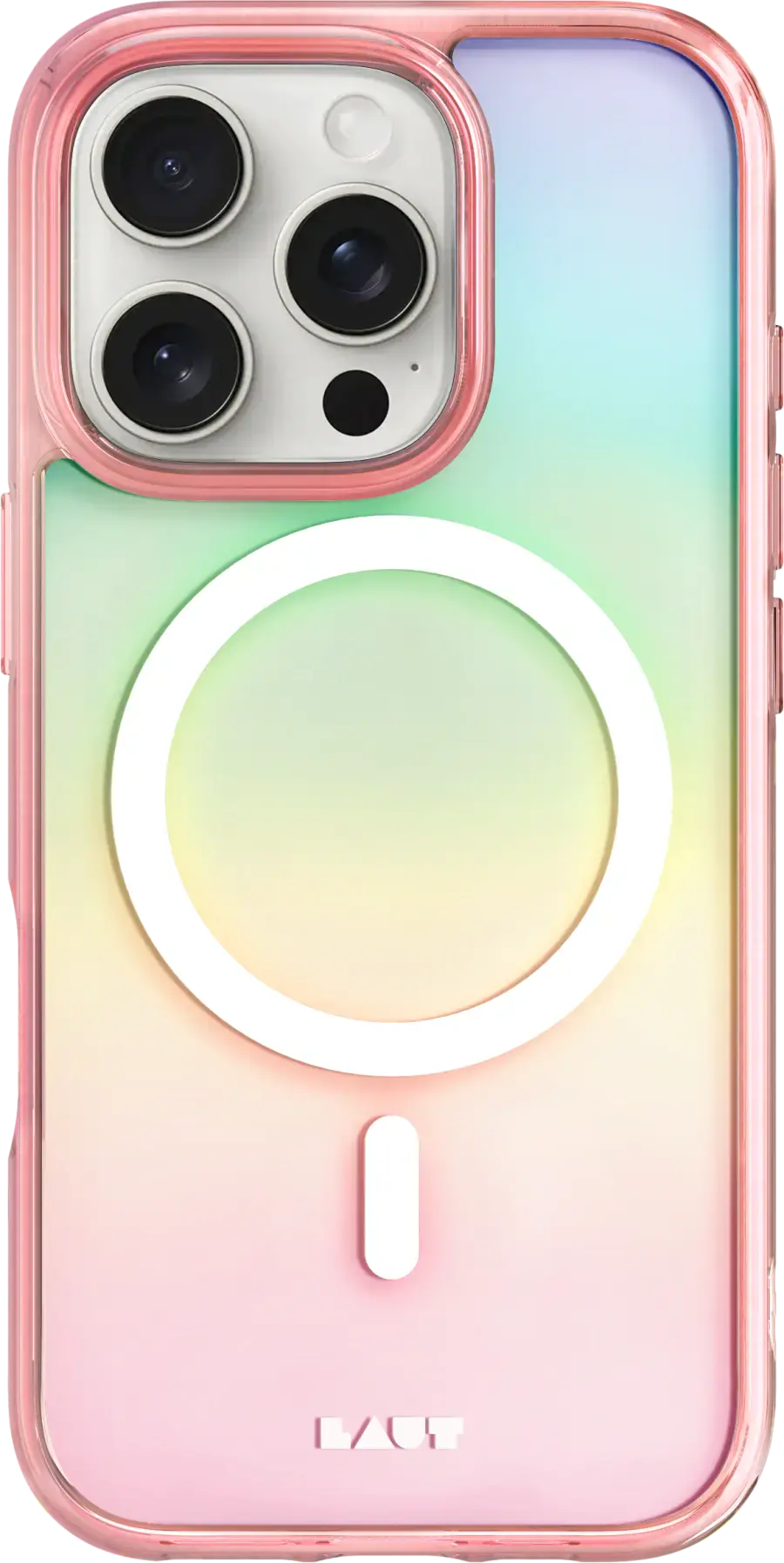 Чехол LAUT HOLO case with MagSafe for iPhone 16 Pro Max - Pink (L_IP24D_HO_P)