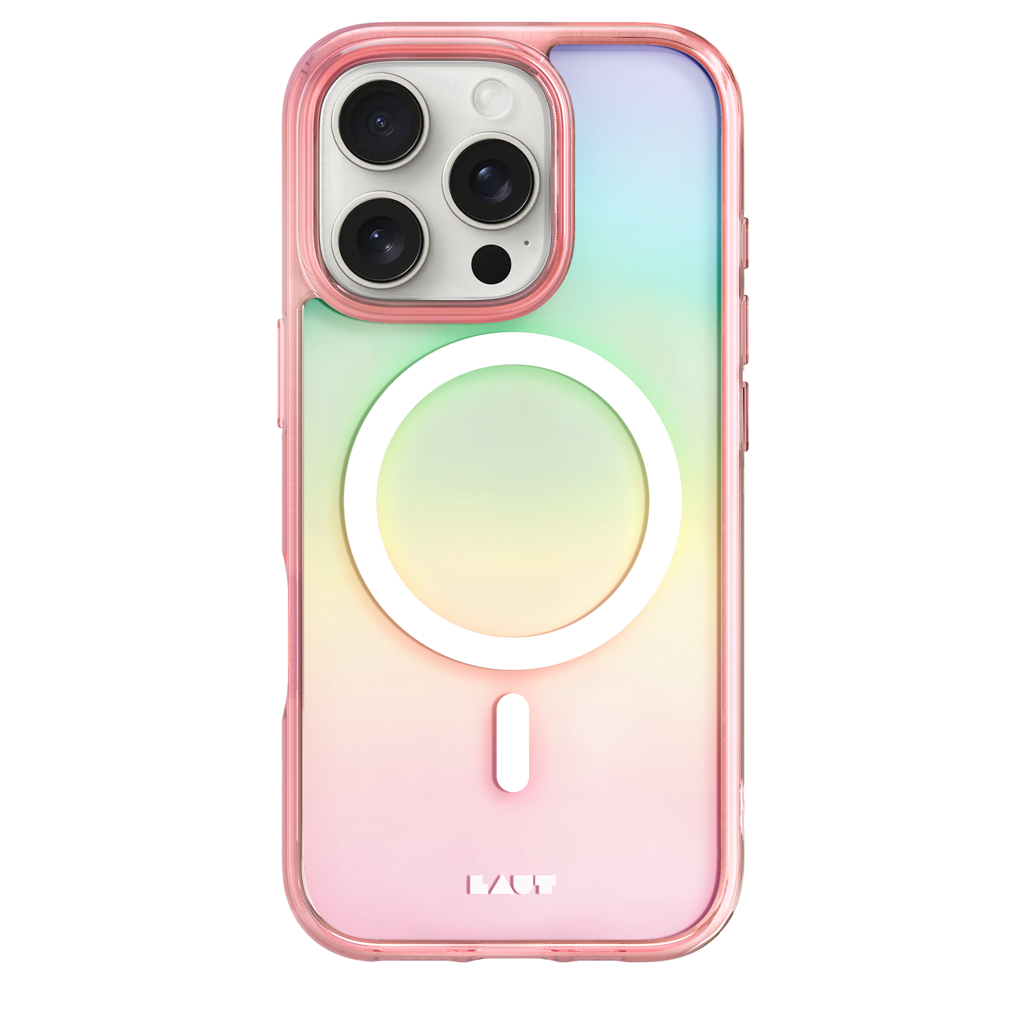 Чохол LAUT HOLO case with MagSafe for iPhone 16 Pro Max - Pink (L_IP24D_HO_P)