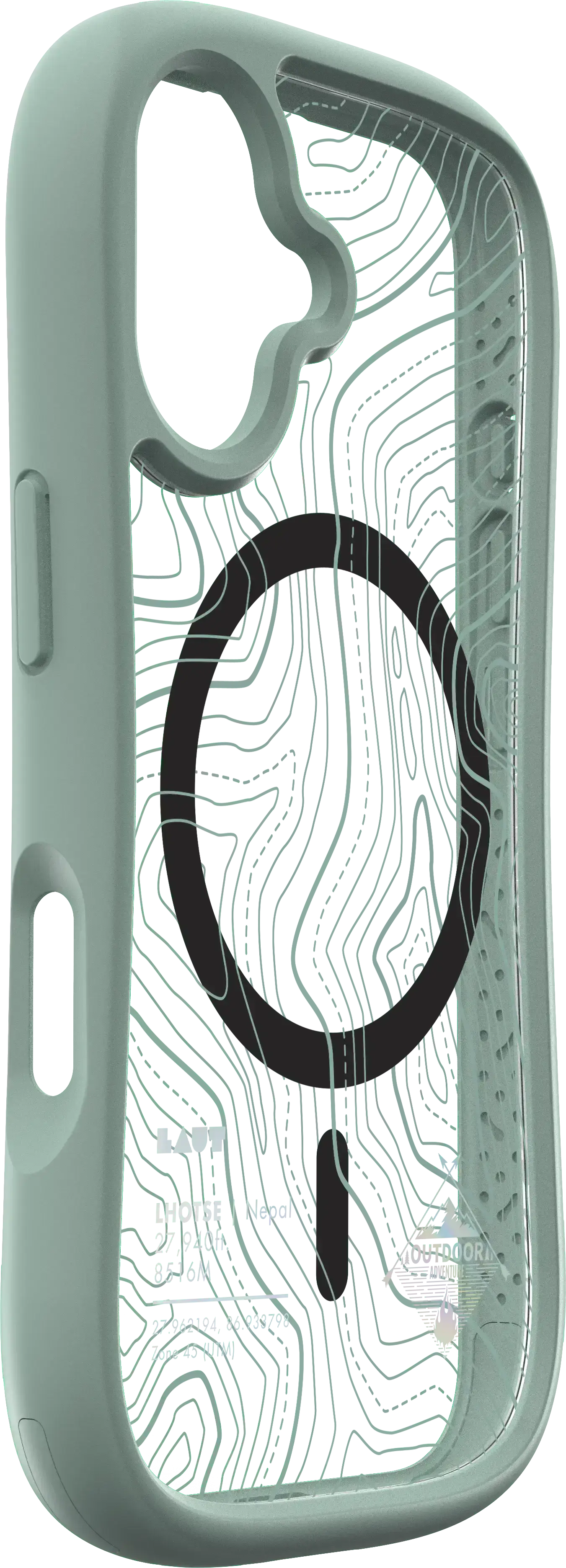 Чехол LAUT POP ADVENTURE case with MagSafe for iPhone 16 - Silt Green (L_IP24A_PA_GN)