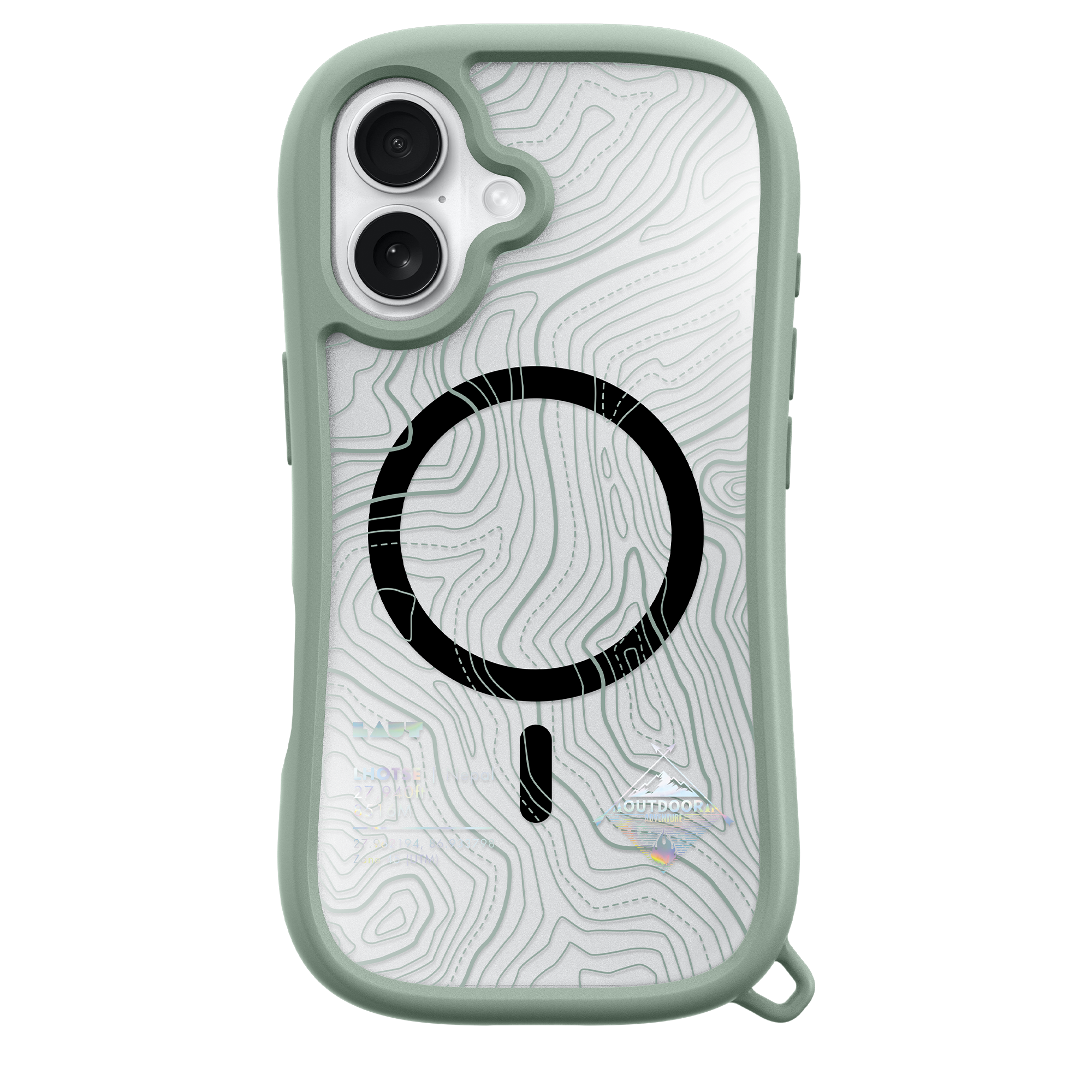 Чехол LAUT POP ADVENTURE case with MagSafe for iPhone 16 - Silt Green (L_IP24A_PA_GN)