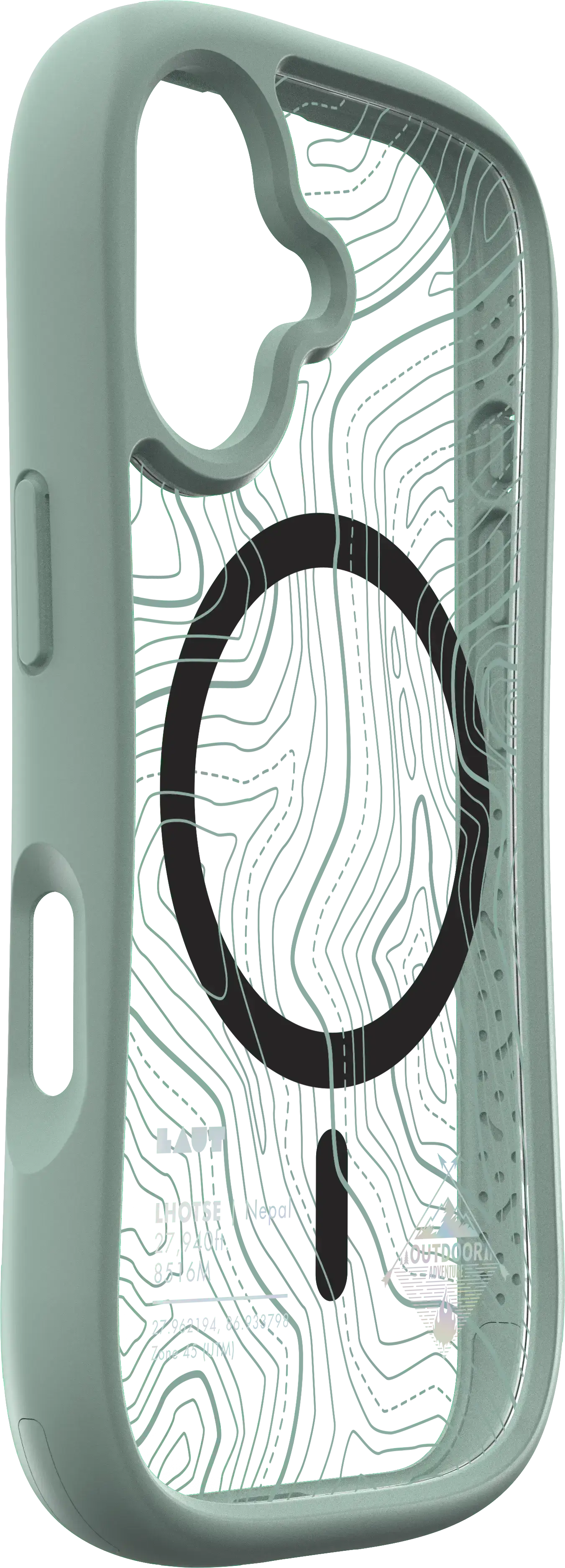 Чехол LAUT POP ADVENTURE case with MagSafe for iPhone 16 Plus - Silt Green (L_IP24C_PA_GN)