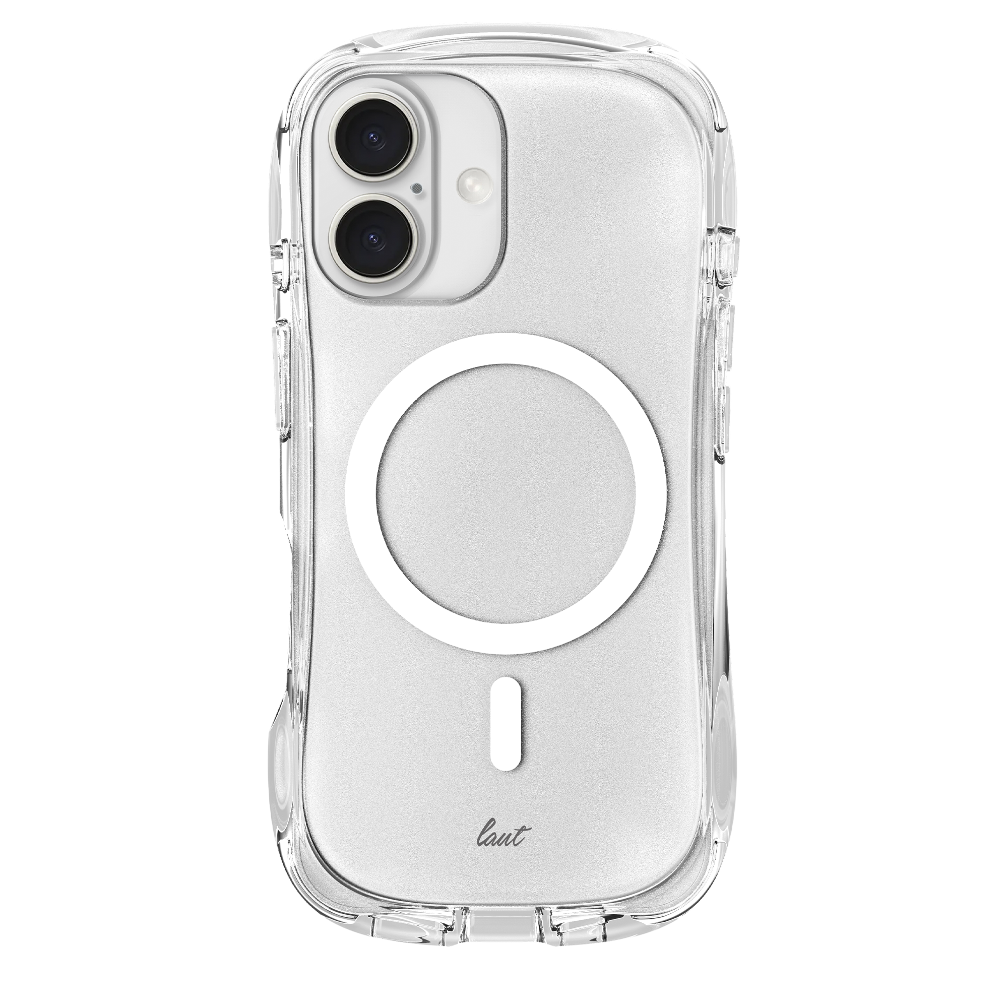 Чехол LAUT POP LUME case with MagSafe for iPhone 16 - Crystal (L_IP24A_PL_UC)