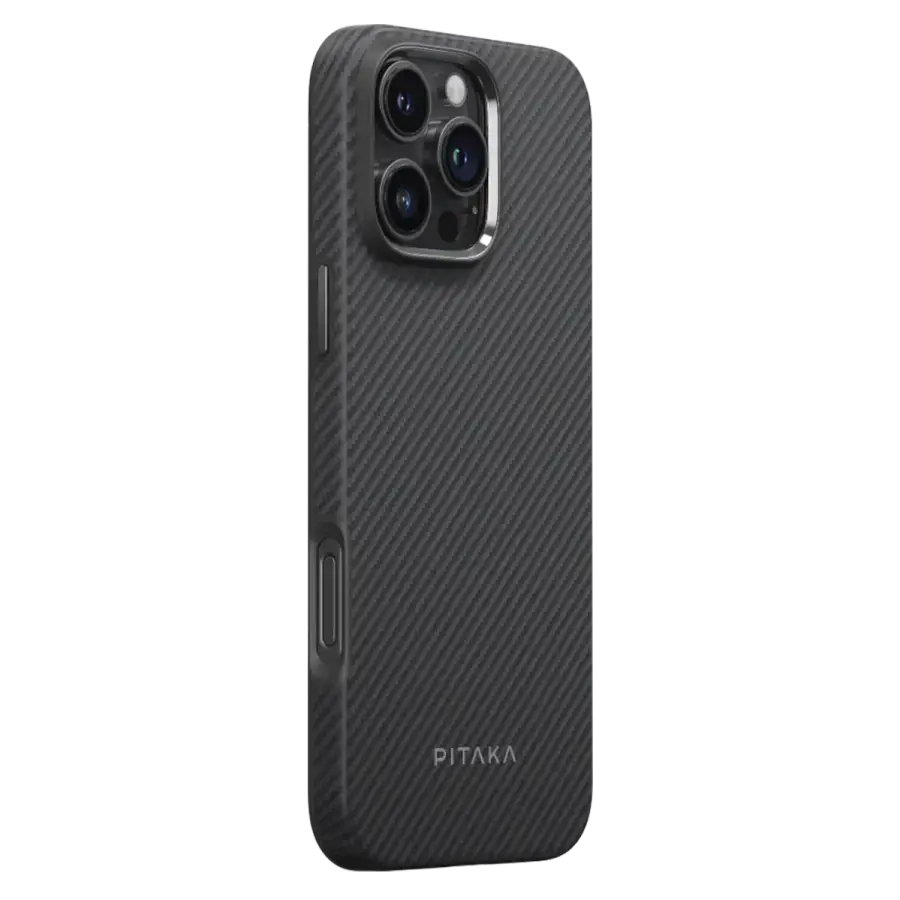 Чехол Pitaka Military-Grade Protective Case Twill 600D for iPhone 16 Pro - Black/Grey (KI1601PPA)