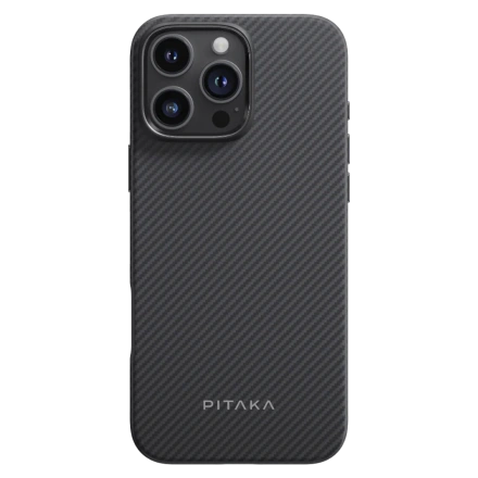 Чохол Pitaka Military-Grade Protective Case Twill 600D for iPhone 16 Pro Max - Black/Grey (KI1601PMPA)