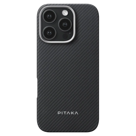 Чохол Pitaka Ultra-Slim Case Twill 600D for iPhone 16 Pro Max - Black/Grey (KI1601PMA)